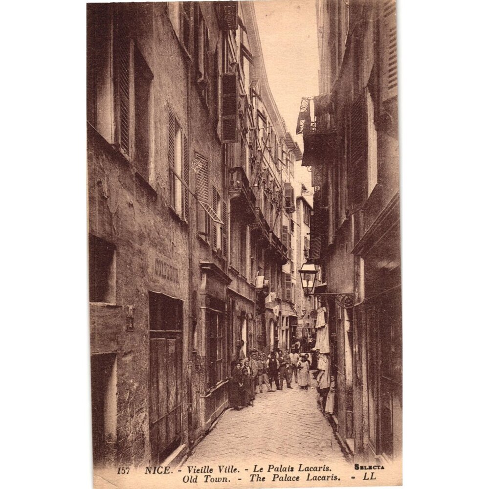 Vintage Nice Palais Lascaris Vieille Ville Old Town Postcard France Unused